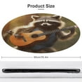 thumbnail image 2 of Raccoon Playing Guitar Round Small Area Rug, Print Non Slip Washable Floor Mat, Soft Throw Rug for Living Room, Powder Room Entryway, Bathroom, Bedside, 2 of 7