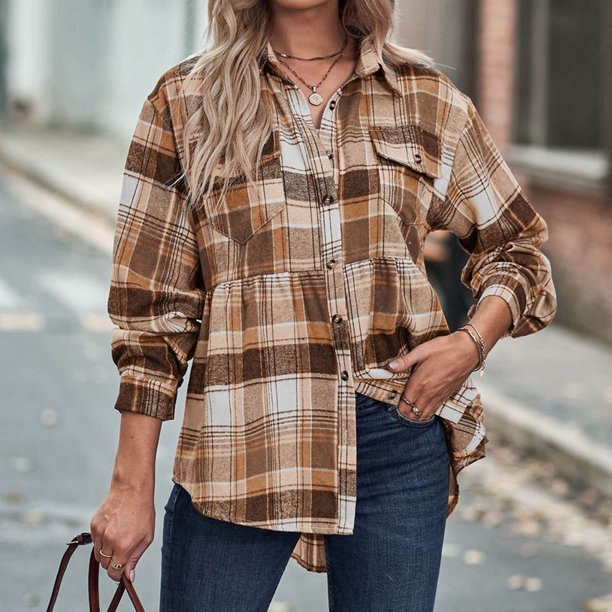 Puntoco moda mujer manga larga frente abierto ropa de abrigo suelta impresión blusa abrigo Tops blusa liquidación Puntoco Puntoco-6666