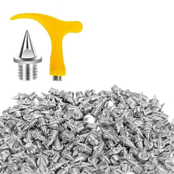 Stainless Steel Spikes for Shoes, Replacement Spikes for Ice Cleats Steel Pyramid Spikes for Hiking, High Jumping