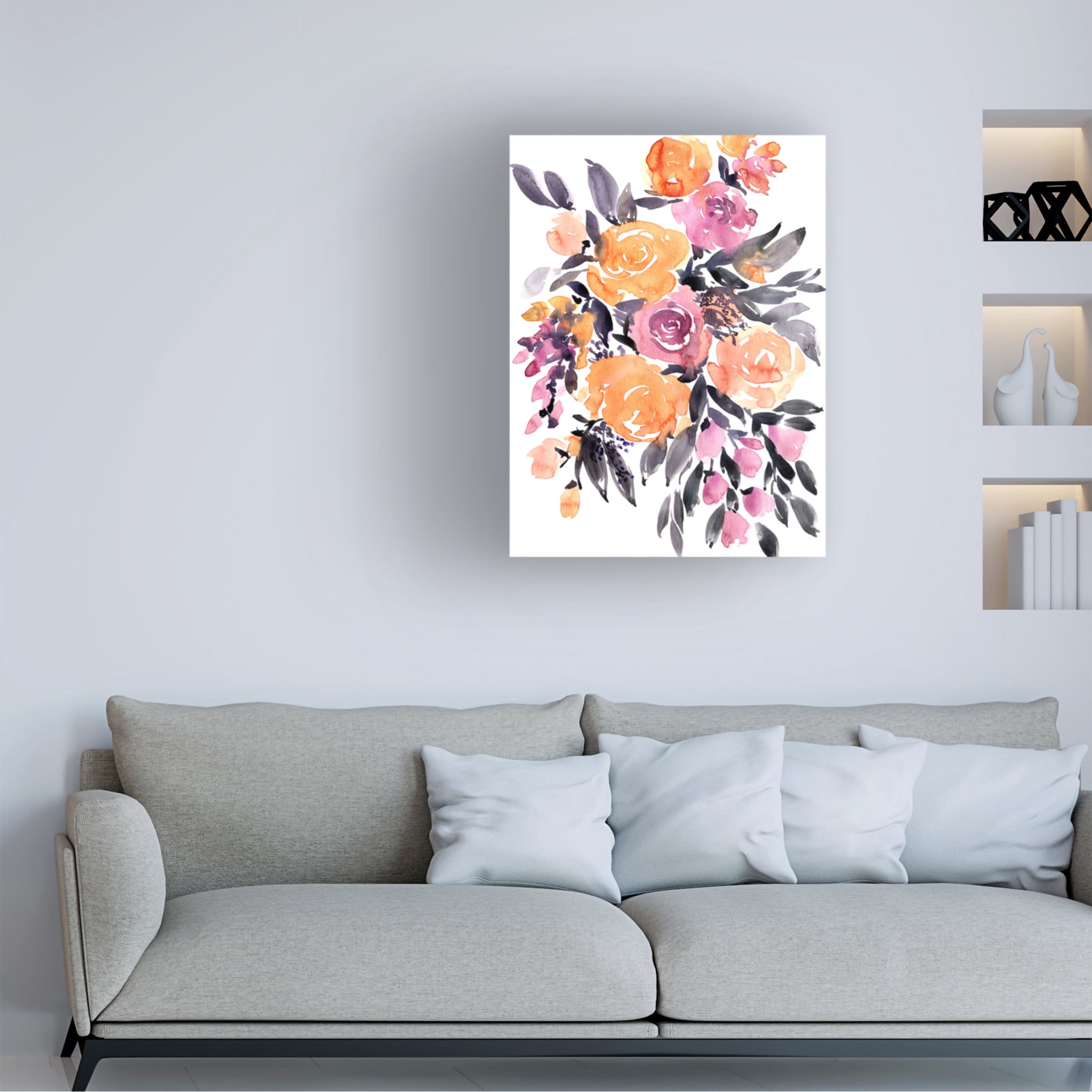 Trademark Fine Art Rosana Laiz Blursbyai Paloma bouquet Canvas Wall Art