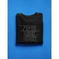 thumbnail image 3 of Always Look Forward Graphic Sweatshirt Men -Image by Shutterstock, Male x-Large, 3 of 4