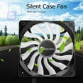 thumbnail image 4 of husxh 12020 Desktop Computer PC Case Fan Silent CPU Cooler Fan 120mm 4Pin 3Pin, 4 of 9