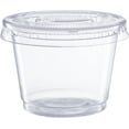 thumbnail image 3 of GUSTO Small Plastic Cups with Lids Portion Cups & Dessert Cups, 1oz 100-Pack, 3 of 7
