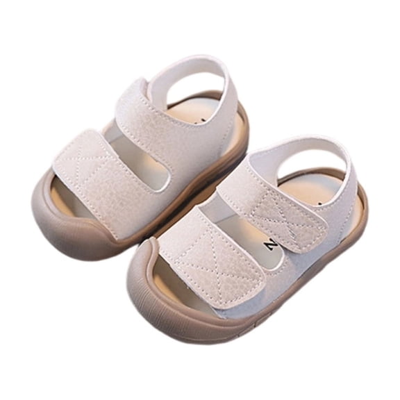 Oiyii Boys Basic Beach Sandals Athletic Summer Solid Color Soft Sole Outdoor Water Shoes