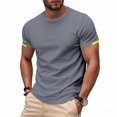 thumbnail image 2 of Yiaimeir ‌Vacation Ready Loose T-shirt Men's Short Sleeve Casual Holiday Style‌, 2 of 5