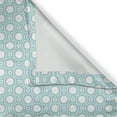 thumbnail image 6 of Ambesonne White Valance & Curtain, Detailed Circular Flowers, 55"x24", Pale Blue White, 6 of 6
