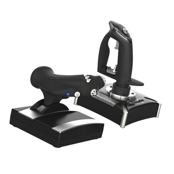 Jesscasday Flight Simulators Controls with Vibration Flight Stick Joysticks Controller
