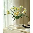 thumbnail image 2 of MAMOWEAR Artificial Flowers Faux Fake Daffodils Flowers Silk Flowers with Stems for Wedding Bouquet Party Office Home Décor, 2 of 6