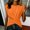 Orange, variant on Women Tank Tops Basic Tops for Woman Curved Hem Tops for Women Work Clothes Front Wrap Ruched Short Sleeve Tee Going Out Tops Spring Tops for Women V Neck Shirts for Women Classy Tops