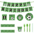 thumbnail image 2 of International Soccer Celebration Party Decor Kit - Football Themed Supplies for Game Day Essentials, Tableware & Banner Set, 2 of 6