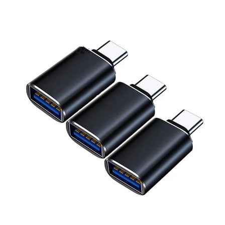 3 Pack USB-C USB 3.1 Type C Male To USB A 3.0 Female Data OTG Adapter Converter