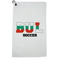 thumbnail image 1 of Bulgaria Soccer - Olympic Games - Rio - Flag Golf Towel with Carabiner Clip, 1 of 5
