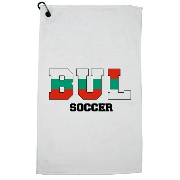 Bulgaria Soccer - Olympic Games - Rio - Flag Golf Towel with Carabiner Clip