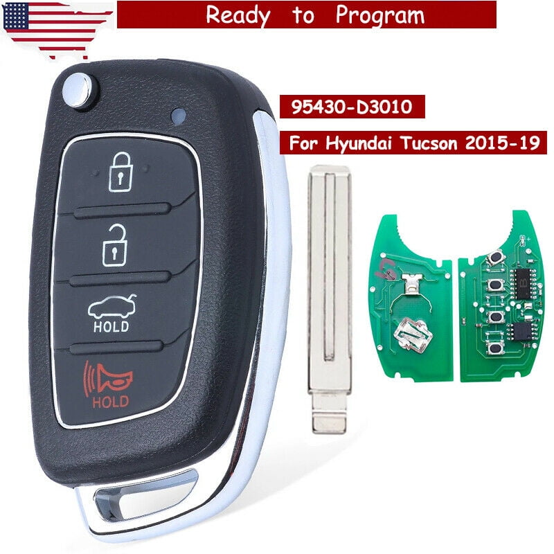 for 2015 2016 2017 2018 2019 HYUNDAI TUCSON REMOTE FLIP KEY FOB PN: 95430-D3010