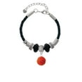 thumbnail image 2 of Delight Jewelry Resin Basketball Godmother Celtic Knot Leather Bead Bracelet, 7"+2" Extender, 2 of 4