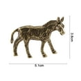 thumbnail image 2 of Fusipu Donkey Statue Adorable Donkey Miniature Figurine Realistic Looking Small Animal Statue for Desktop Decoration Home Accessories Small Ornament, 2 of 8