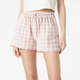thumbnail image 5 of Girls' Shorts Ruffle Elastic Waist Kids Checkered Lightweight Bottoms with Pockets 5-14 Y Summer, 5 of 6