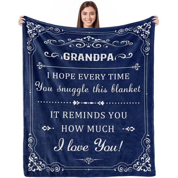 Gifts for Grandpa from Grandchildren Birthday Gift for Grandfather Blanket Unique Fathers'' Day Christmas Thanksgiving for Papa Best Grandpa Gifts Idea Papa Gifts Blanket 50X60