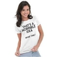 thumbnail image 3 of Funny Horrible Idea What Time Joke Womens Fitted Plus Size Graphic Tee Brisco Brands 3X, 3 of 5