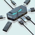 thumbnail image 2 of WINDLAND 7Port USB Expansion Dock USB Adapter with Led For Laptop Desktop Not Need Driver, 2 of 7