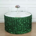 thumbnail image 4 of Efavormart 17FTX31" Rectangle Leaf Petal Taffeta Tablecloth - Decorative 3D Leaf Ruffle Table Cover for Forest Party, Wedding, Event, Dessert Tables - Green, 4 of 10