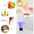 thumbnail image 3 of Collapsible Kitchen Silicone Funnel, 4 Sizes Small and Large Funnel for Food Liquid Transfer(S/M/L/XL), 3 of 5