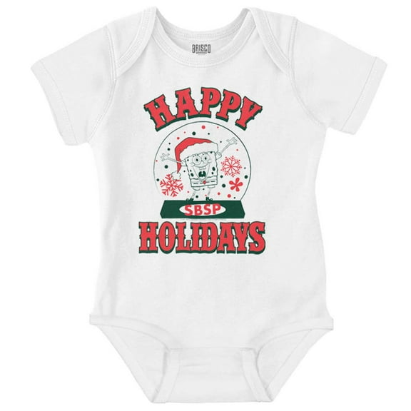 SpongeBob Christmas Snow Globe Baby Romper Boys or Girls