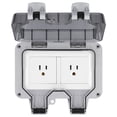 thumbnail image 1 of Bearachild 15A IP66 Impermeable al aire libre Enchufe doble Toma de corriente eléctrica Práctico enchufe doble Caja de adaptador de corriente conmutada Electrodomésticos Bearachild HA019934-00, 1 of 1