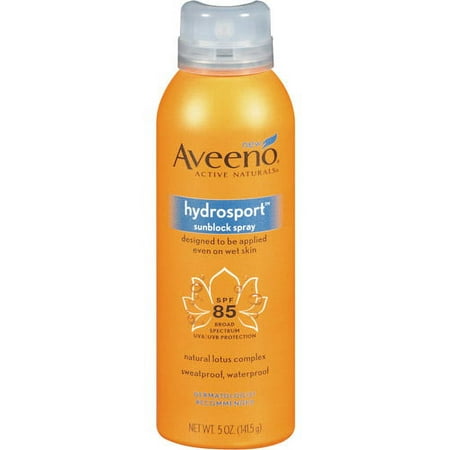Johnson & Johnson Aveeno Active Naturals Hydrosport Sunblock Spray, 5 oz