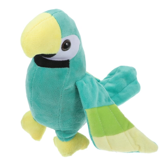 FELTECHELECTR 1 loro de peluche, juguete de simulación de pájaro, decoración de fiesta para niñas.