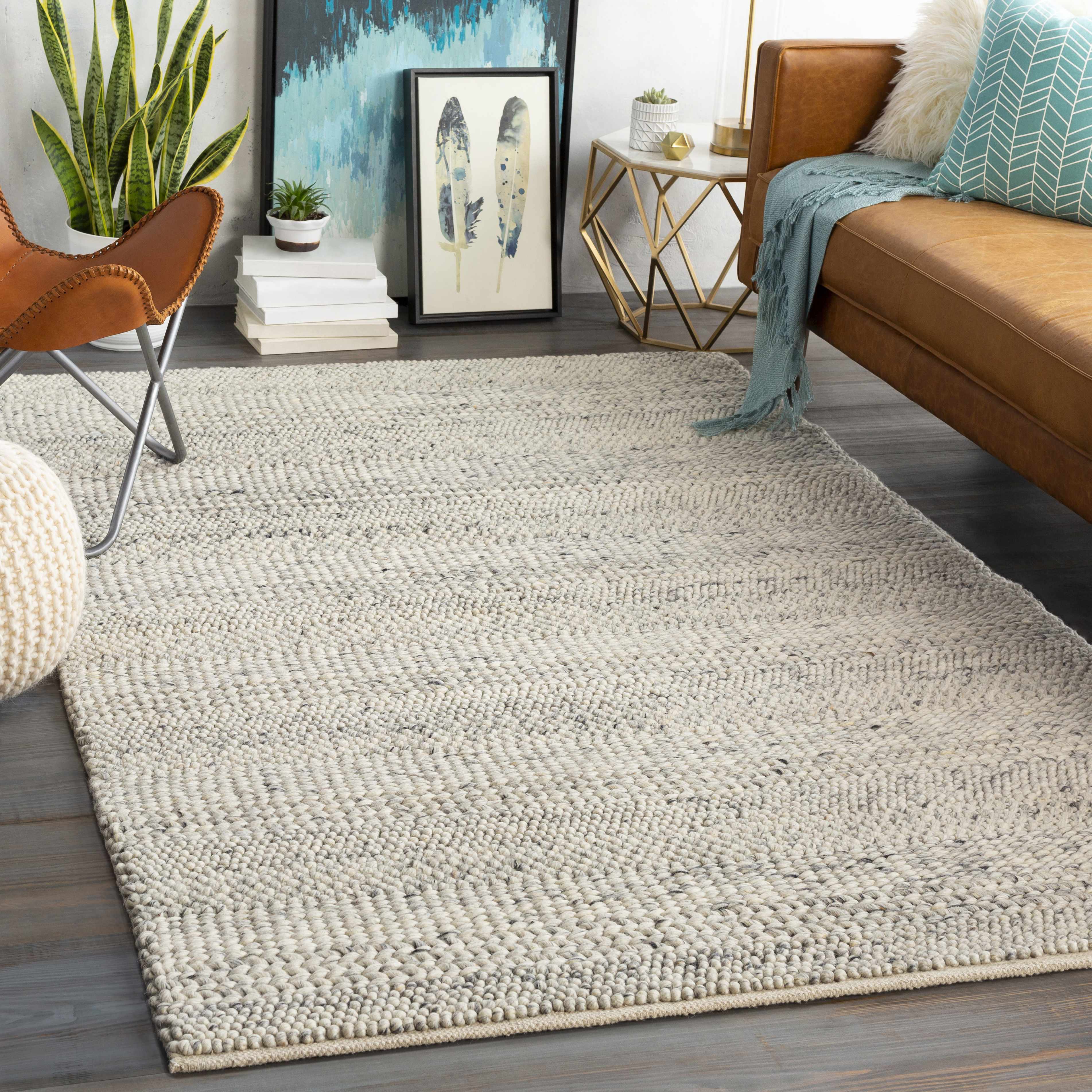 Hauteloom Salvo Boho Natural Fibers Farmhouse Living Room Bedroom Wool