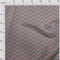 thumbnail image 2 of oneOone Cotton Poplin Fabric Serpentine Stripe Print Fabric By The Yard 42 Inch Wide, 2 of 4