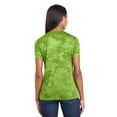 thumbnail image 3 of Sport-Tek Ladies Camohex V-Neck Tee Lst370 - Lime Shock - XS, 3 of 3