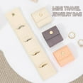 thumbnail image 2 of Mini Travel Jewelry Bag, Portable Foldable Mini Travel Jewelry Roll Bag with Buckle, Small Jewelry Box for Travel Essentials, Earrings, Rings, Necklaces, 2 of 7
