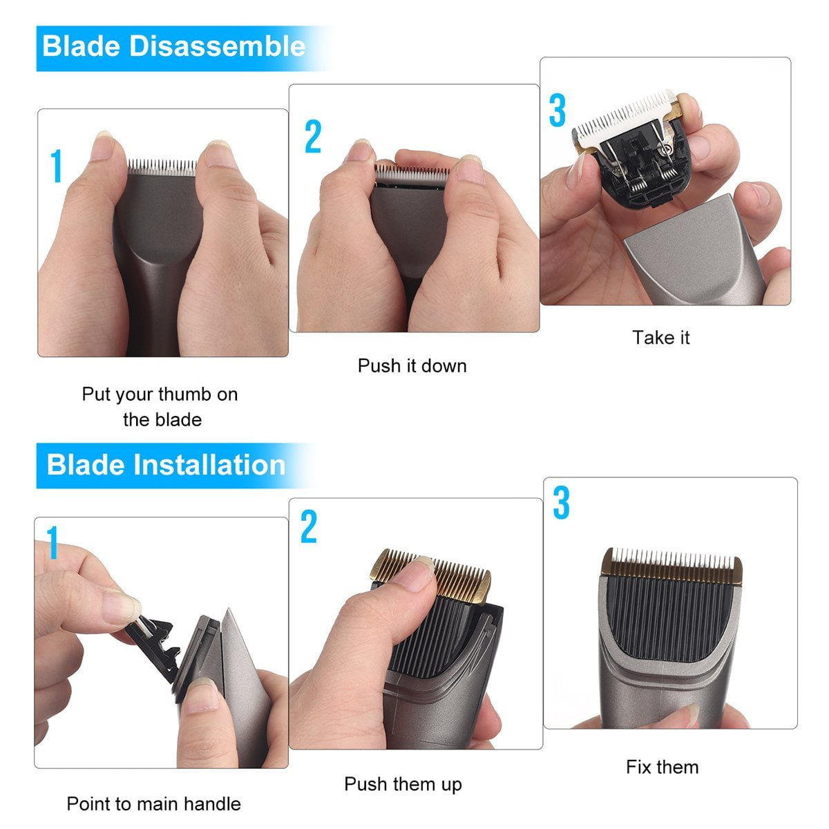 sminiker professional hair clippers cordless