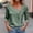 Army Green, variant on SNKSDGM Casual Easter Shirt Plus Size Tops for Women 4X-5X Dressy Blouse Women Solid Color V Neck Button Loose Long Sleeve T Shirt Top for Women Summer Tops for Women 2025 Vacation Plus Size