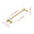thumbnail image 6 of Utopia Alley 5pcs Athen Pull Handle - Decorative Cabinet Drop Pull Handles- Vintage Cabinet Hardware with Hand Finished Polished Gold - Metal Drawer Pull Handle, 6.3" Center to Center, 6 of 9