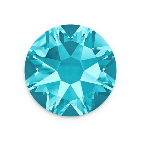 Ss9 Xilion Rose - Swarovski Xilion Rose Flat Back 2058 4mm Aquamarine (Package of 10)
