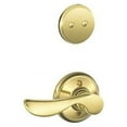thumbnail image 4 of Schlage F94CHP620LH Antique Pewter Champagne Champagne Dummy Lever Interior Pack with Deadbolt Trim for Left Handed Doors F94-CHP-LH, 4 of 6
