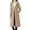 Khaki-01, variant on Women's Winter Hood Down Jacket Detachable Sleeve Windbreaker Long Coat Waist Drawstring Quilted Puffer Jacket