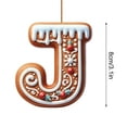 yulier 26 Initial Letter Christmas Ornaments, Personalized Christmas