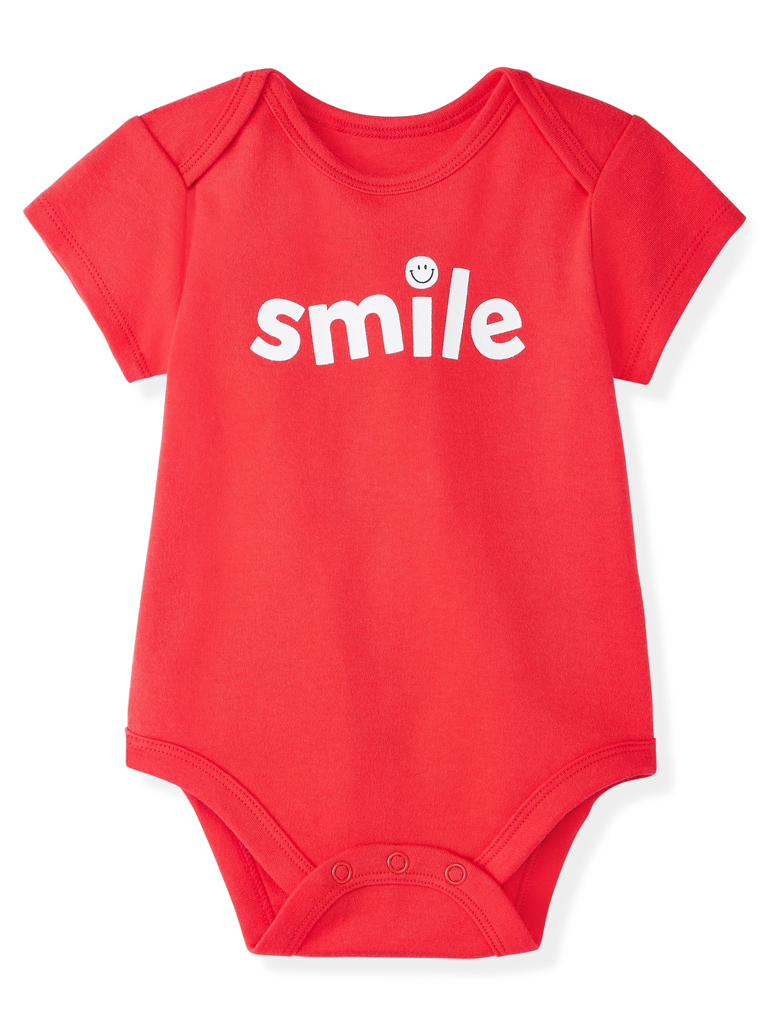 Garanimals Newborn & Baby Boy Cotton Lap-Shoulder Short-Sleeve Bodysuits, 4-Pack, Sizes 0–24M