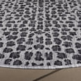 thumbnail image 5 of Safavieh Courtyard Karina Animal Indoor/Outdoor Area Rug, Gray/Black, 3' x 3' Round, 5 of 11