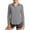 Gray, variant on Womens Sun Protection Collared Shirt Solid Color Long Sleeve Blouses Button Down Loose Fit Tops Fall Lightweight Outdoor Clothes Mint Green XXL