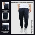 thumbnail image 2 of Men's Fleece Lined Cargo Jogger Sweatpants (Sizes, S-2XL), 2 of 4