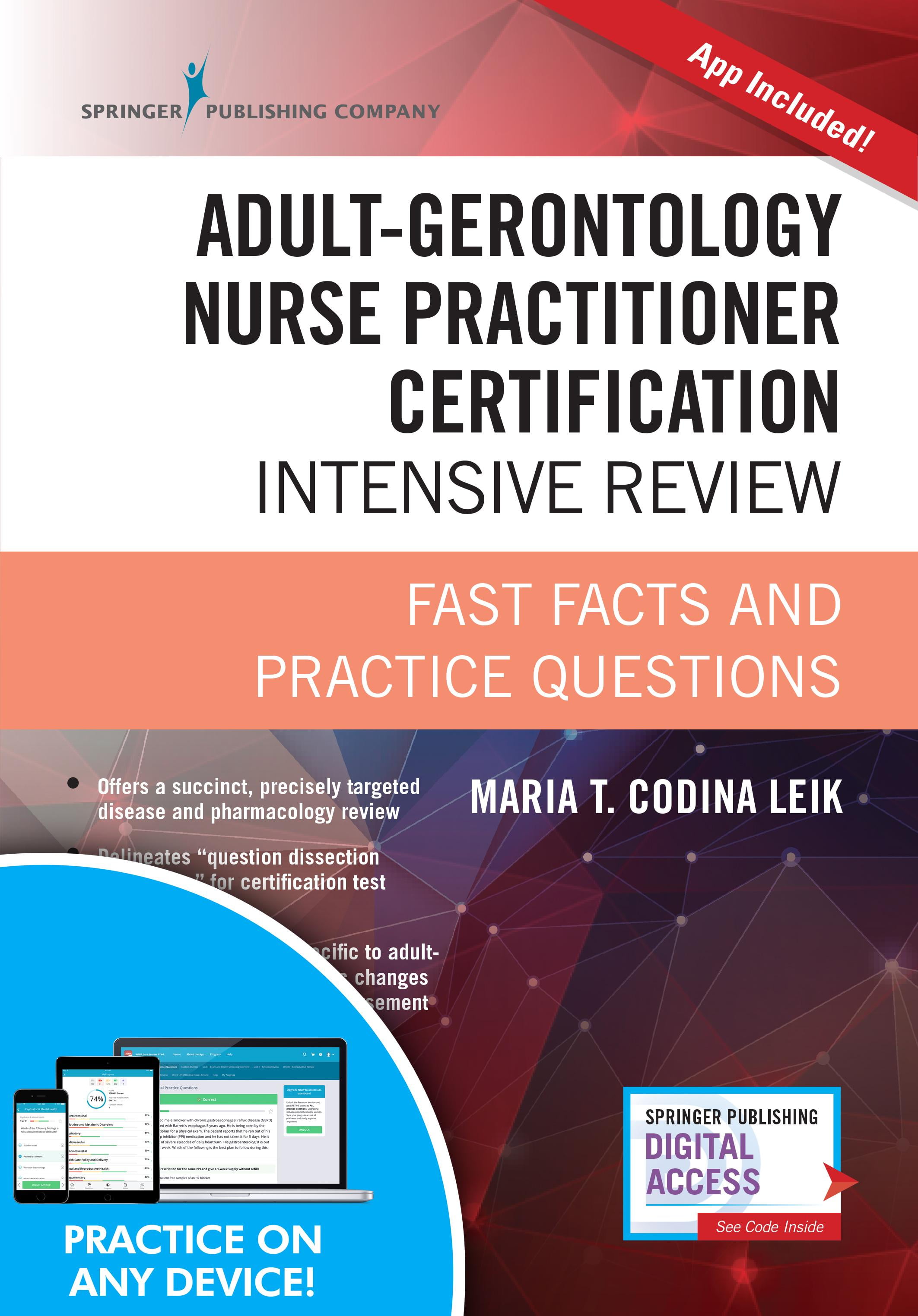 AdultGerontology Nurse Practitioner Certification Intensive Review, Third Edition Fast Facts