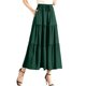 thumbnail image 1 of Falda con volantes en capas de verano para mujer: cintura alta, encaje elástico, adorno de madera en las orejas, poliéster y spandex, largo hasta la rodilla, tallas S-XXL, 1 of 5