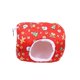 thumbnail image 4 of Cama para casa de hámster, alfombrilla suave y cálida, portátil con ganchos, bonita jaula para mascotas pequeña lavable para ratones, ardilla, hábitat Rojo Colco Nido de hámster, 4 of 8