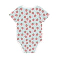thumbnail image 2 of Rocae Hand Drawn Strawberry for Baby Climbing Clothes Soft Baby Romper for Active Infants Comfortable and Breathable Crawling Jumpsuit Unisex Baby Outfit 6 Months, 2 of 8