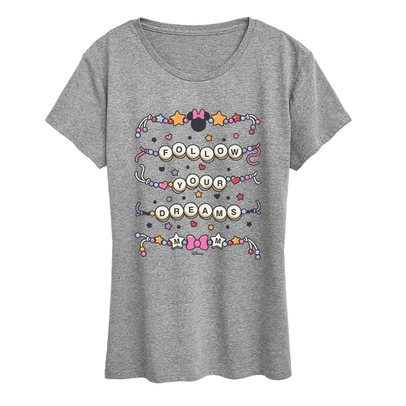 Disney - Minnie Follow Your Dreams Bracelet - Women's Short Sleeve Graphic T-Shirt